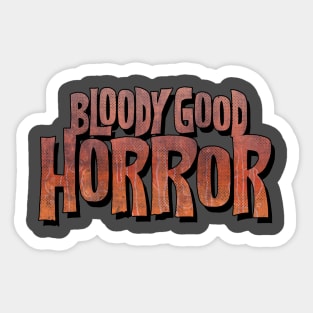 Bloody Good Horror Comic Logo Sticker